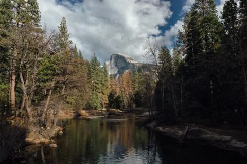 HALF DOME DAY Stock Photos