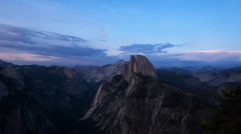 Half dome from glacier point Stock Footage 28458808
