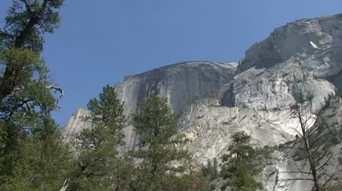 Half Dome Low Angle Stock Footage 8945891