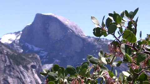 Half Dome Medium Rack Focus Filtered Stock Footage 876116