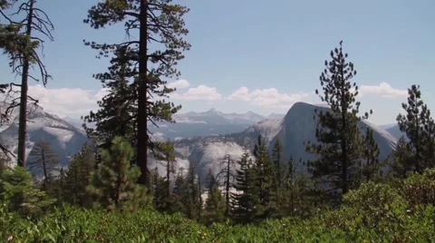 Half Dome Panning Shot Video stock 52933448