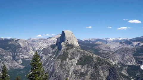 Half Dome panorama trail Yosemite National Park Video stock 110772120