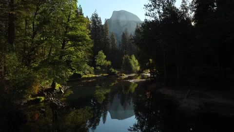 Half Dome reflection Stock Footage 142673488