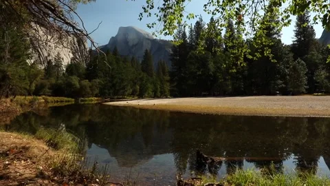 Half Dome reflection Stock Footage 142673495