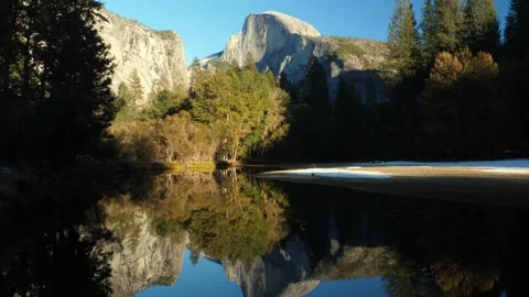 Half Dome reflection Stock Footage 144295105