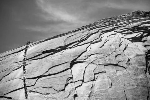 Half dome rock formation Stock Photos
