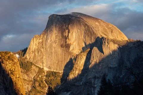 HALF DOME SUNSET Stock Photos