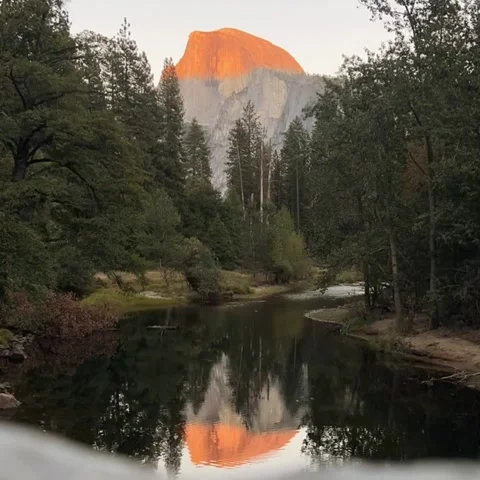 Half Dome Sunset Time Lapse Stock Footage 248592242