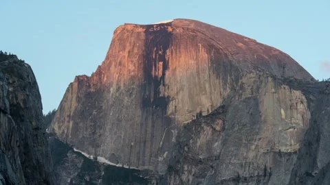 Half Dome Sunset Timelapse Stock Footage 246336824
