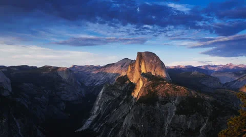 Half-dome timelapse Stock Footage