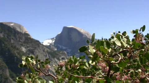 Half Dome Wide Rack Focus Filtered Stock Footage 876072