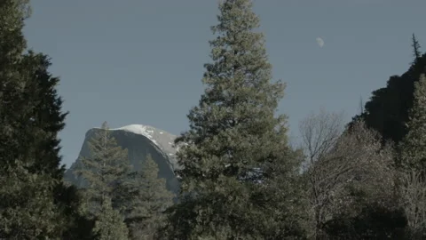 Half Dome of Yosemite, CA 스톡 동영상 201497275