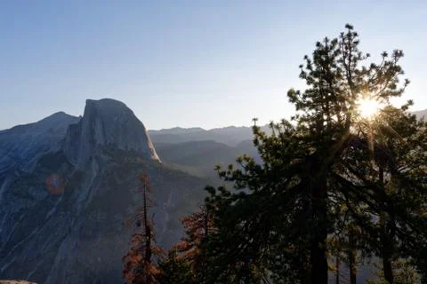 Half dome at Yosemite National Park Stock Photos