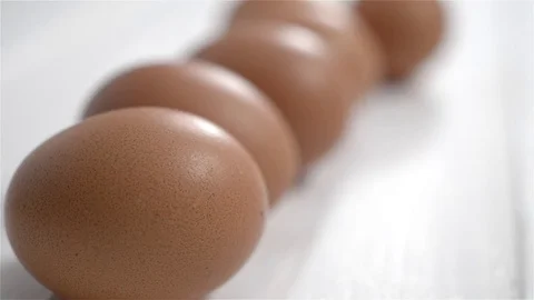 Half a dozen brown eggs Stock Footage 71952975