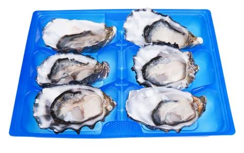Half a dozen oysters 스톡 사진