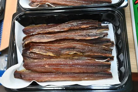Half dried Saury Stock Photos