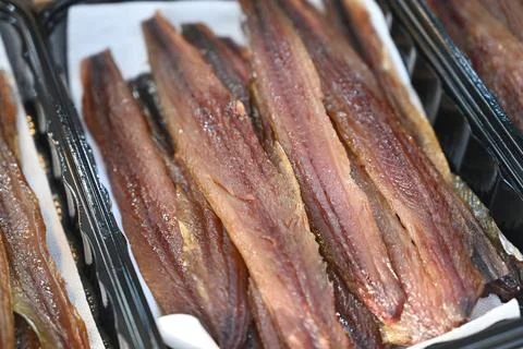 Half dried Saury Stock Photos