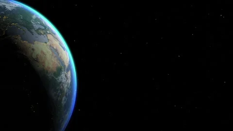Half earth globe with copy space Stock Footage 259403236