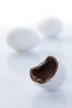 Half Eaten Easter Egg Stock Photos