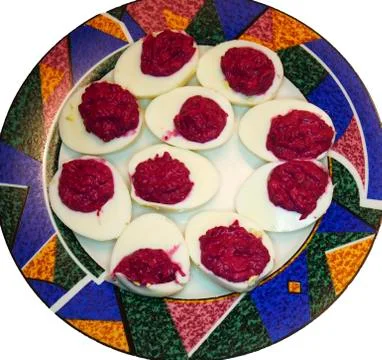 The half egg Foto stock