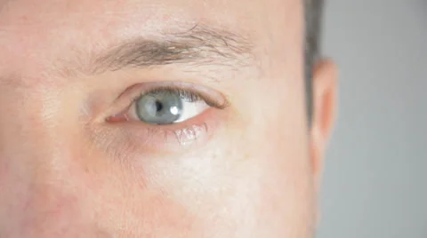 Half face, focus at the eye Stock Footage 33849745
