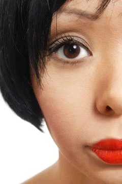 Half-face Stock Photos