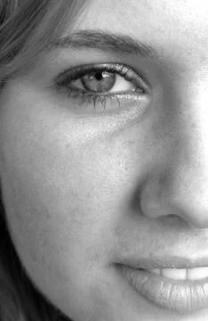 Half Face Stock Photos