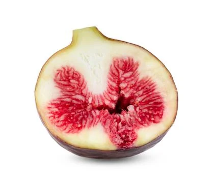 Half figs isolated on white Stock Photos