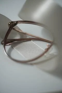 Half of frame with brown color set with ribbon Stock Photos