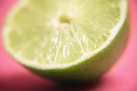 Half A Fresh Lime Stock Photos