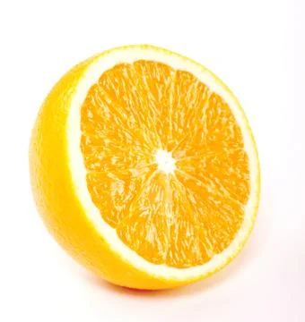 Half of a fresh orange Stock Photos
