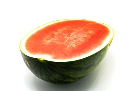 Half of fresh watermelon Foto stock