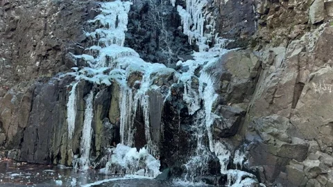 Half Frozen Waterfall 動画素材 294706857