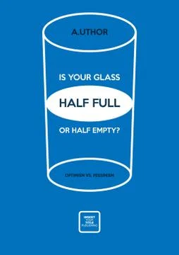 Half Full or Half Empty Stock Illustration