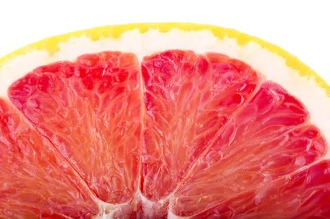Half grapefruit slice background Stock Photos