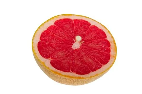 Half of grapefruit on a white background Foto stock