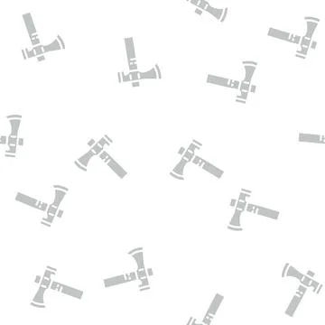 Half hatchet hammer glyph vector seamless pattern イラスト素材