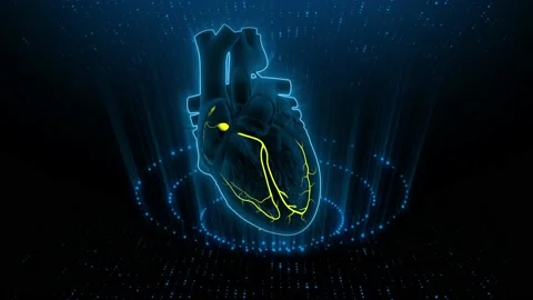  Half Heart SA AV Node 스톡 동영상 138510430