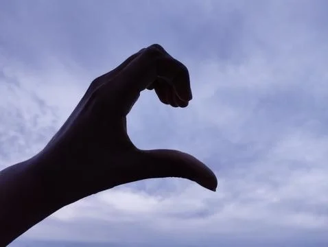 Half a Heart in the Sky Stock Photos