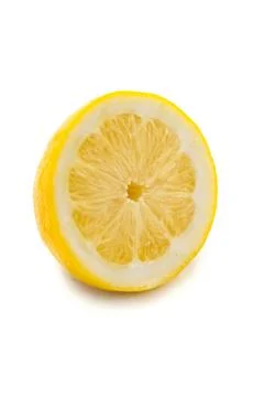 Half lemon front Stock-Fotos