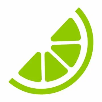 Half lemon icon Stock Illustration