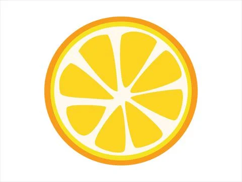 Half a lemon Stock Illustration