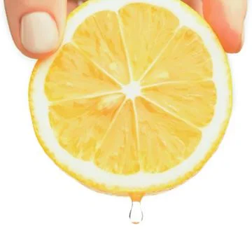Half a lemon Stock Photos