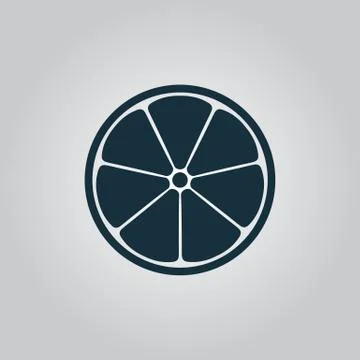 Half of lemon vector icon Stock-Illustration