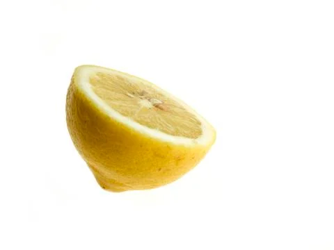 Half lemon on white background 02 Stock Photos
