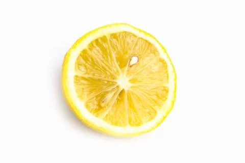 Half a lemon on a white background isolate Stock Photos