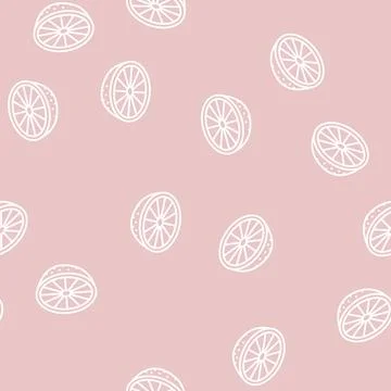 Half lime line seamless pattern Stock Illustration