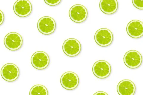 Half of lime on white as a background. Фото