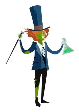 Half man half monster transformation Stock Illustration