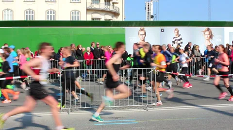 Half Marathon Stock Footage 36784370